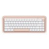 Durgod S230 Dual-Mode Wireless Mechanical Keyboard Cream Pink(Kailh Choc V2 Red)