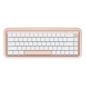 Durgod S230 Dual-Mode Wireless Mechanical Keyboard Cream Pink(Kailh Choc V2 Red)