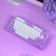 MONKA AE75 Tri-Mode Gasket Hotswappable RGB Mechanical Keyboard Purple