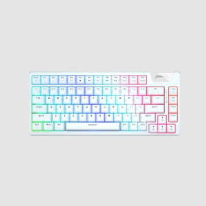 MONKA AE75 Tri-Mode Gasket Hotswappable RGB Mechanical Keyboard White