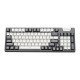 MONKA AE98 Tri-Mode Gasket Hotswappable RGB Mechanical Keyboard Black White