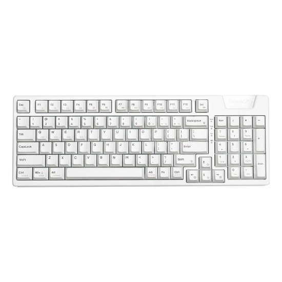 MONKA AE98 Tri-Mode Gasket Hotswappable RGB Mechanical Keyboard White