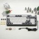MONKA AE98 Tri-Mode Gasket Hotswappable RGB Mechanical Keyboard Black White