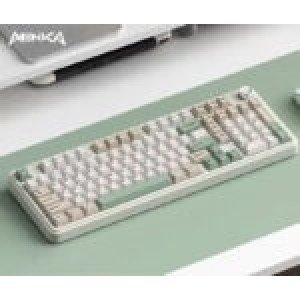 Monka K100 Tri-Mode Gasket Mount Hotswappable Mechanical Keyboard Retro OG