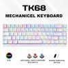 Zifriend T68 Hot-Swappable Mini RGB Mechanical Keyboard