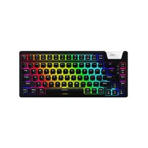 MONKA AE75 Tri-Mode Gasket Hotswappable RGB Mechanical Keyboard Black