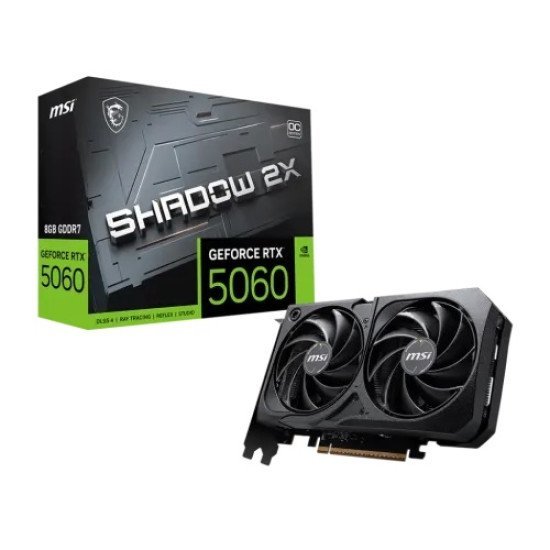 MSI GeForce RTX 5060 8G SHADOW 2X OC 8GB GDDR7 Graphics Card
