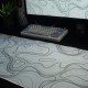 Blisspads BP06 Topography White Gaming Mouse Pad