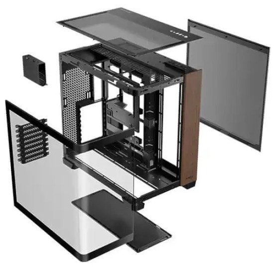 Antec C8 CURVE WOOD Constellation Series Full View E-ATX Full Tower Gaming Casing