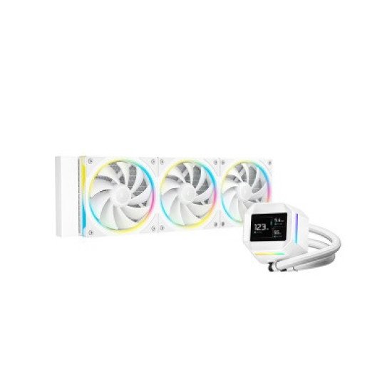 Deepcool LM360 WH ARGB Liquid Cooler with Mini LCD Screen (White)