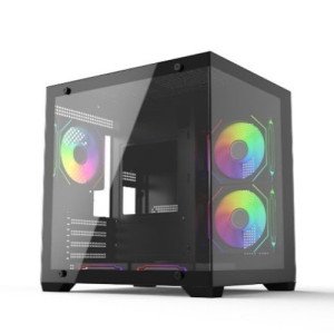 ARS Precious 007 INFINITY ARGB Mid Tower M-ATX Gaming Case (Black)