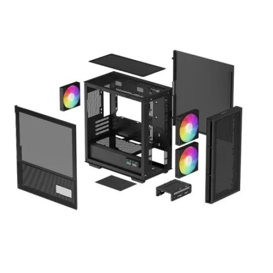 DeepCool CH360 Digital mATX Mid-Tower Gaming Casing with Digital Display