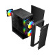 MaxGreen 5510-Mesh Mini-Tower ARGB M-ATX Gaming Case With PSU