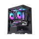 OVO CC4315-B ARGB Infinity Fan Ice Gaming Case (Black)