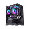 OVO CC4315-B ARGB Infinity Fan Ice Gaming Case (Black)