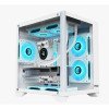 OVO F919-W Sea View 5 ARGB Infinity Fan Micro ATX Casing