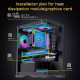 OVO CC4315-B ARGB Infinity Fan Ice Gaming Case (Black)