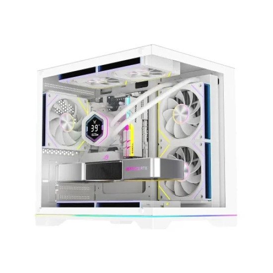 PC Power Darkion Infinity WH mATX Mid Tower Gaming Casing