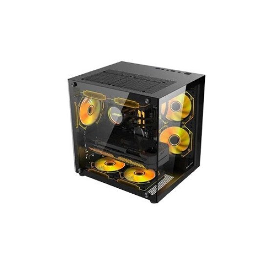 Power Train PT-G555B Mini Tower Micro-ATX Gaming Desktop Case