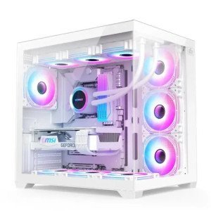T-Wolf City Ranger X7 ARGB Mid-Tower ATX Gaming White Casing