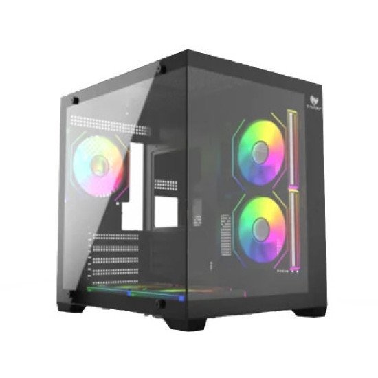 T-Wolf Mystery Box NV X5 Infinity ARGB M-ATX Mid Tower Gaming Casing