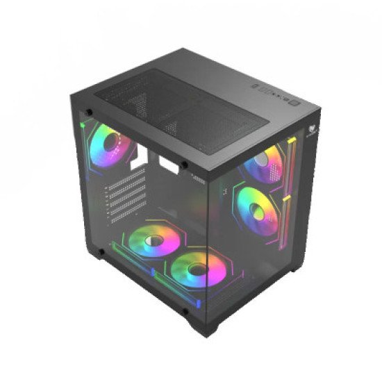 T-Wolf Mystery Box NV X5 Infinity ARGB M-ATX Mid Tower Gaming Casing