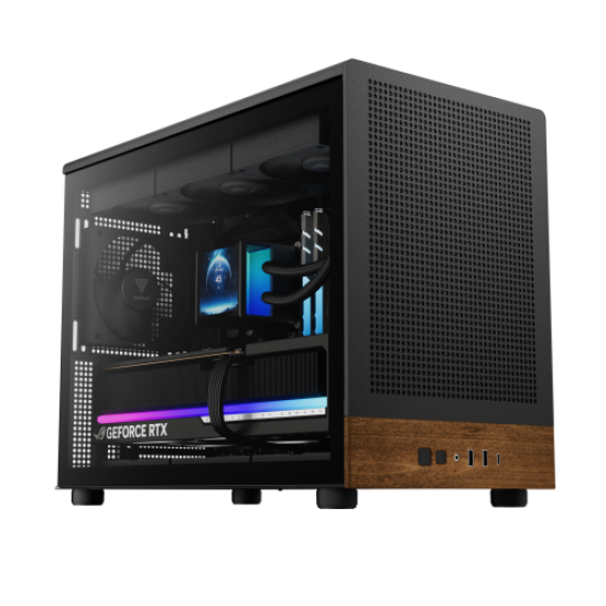 Gamdias ATHENA M4M WOOD mATX Mini Tower Gaming Casing