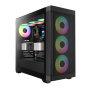 Gamdias Athena M3 Black ARGB E-ATX Mid-Tower Gaming Casing