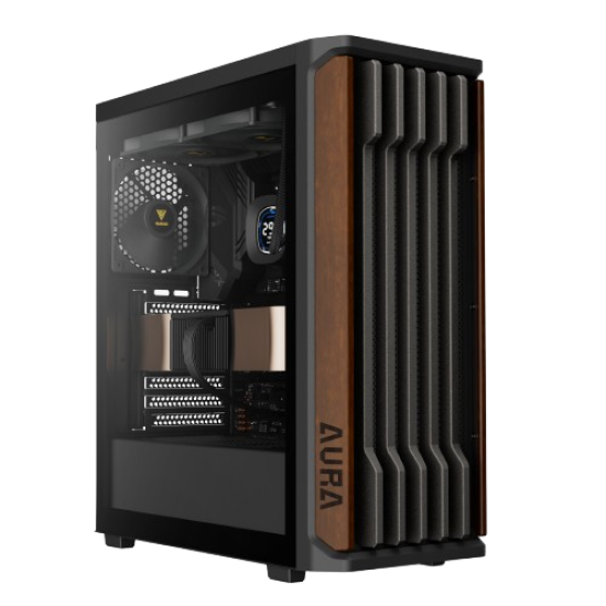 Gamdias AURA GC11 WOOD Mid-Tower ATX Gaming Casing