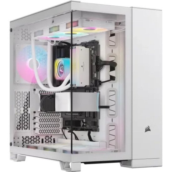Corsair 6500X Mid-Tower Dual Chamber Casing White 