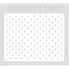 12.5 x 15.5 Square Inch Metal Pegboard