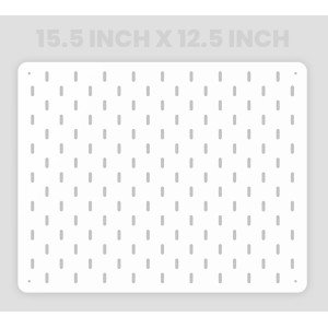 12.5 x 15.5 Square Inch Metal Pegboard