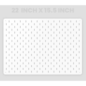 22 x 15.5 Square Inch Metal Pegboard