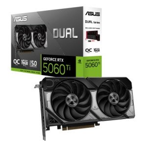 ASUS Dual GeForce RTX 5060 Ti 16GB GDDR7 OC Edition Graphics Card