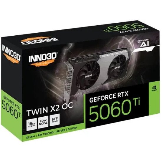 INNO3D GeForce RTX 5060 Ti 16GB TWIN X2 OC GDDR7 Graphics Card