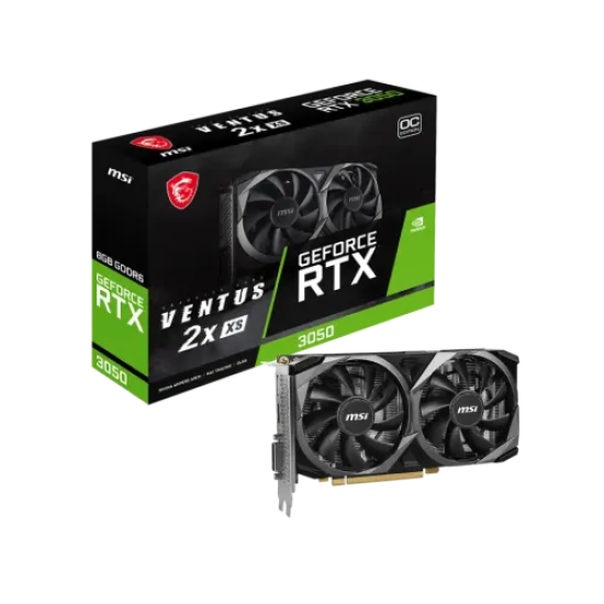 MSI GeForce RTX 3050 VENTUS 2X XS 8GB OC GDDR6 Graphics Card