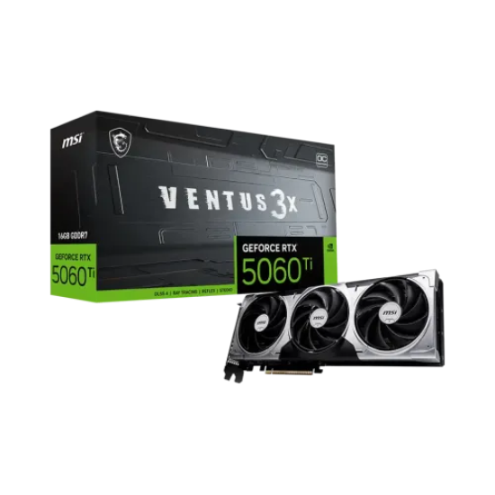MSI GeForce RTX 5060 Ti 16G VENTUS 3X OC 16GB GDDR7 Graphics Card
