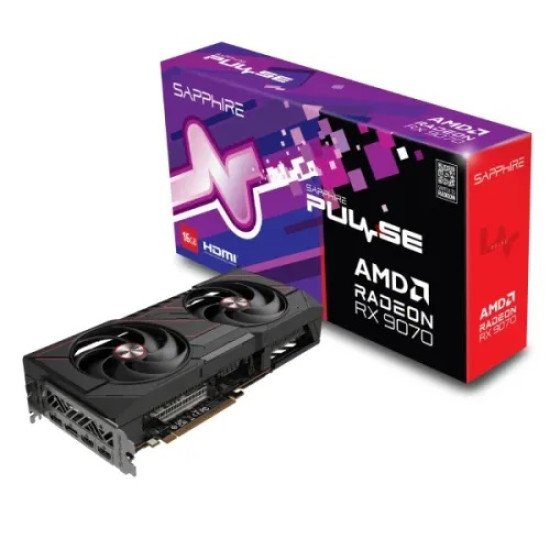 Sapphire PULSE AMD Radeon RX 9070 Gaming 16GB GDDR6 Graphics Card