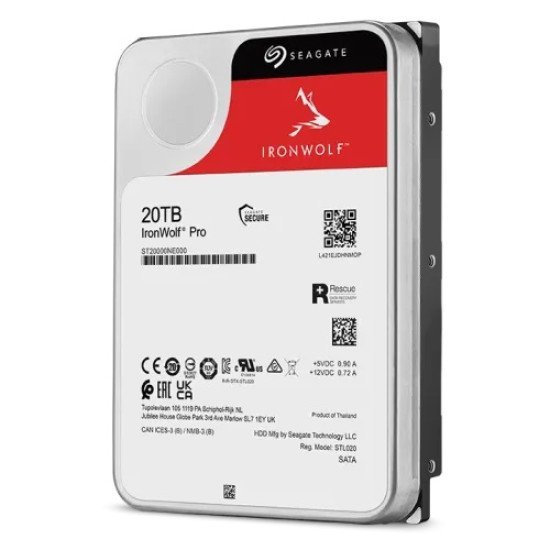 Seagate IronWolf Pro 20TB 3.5-inch SATA 7200RPM NAS HDD