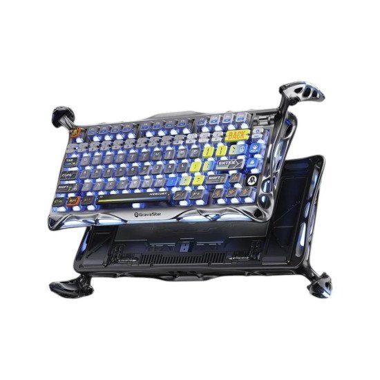 Gravastar Mercury K1 Pro Interstellar Silver Mechanical Keyboard