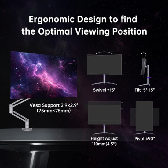 KTC G27P6 27″ 2K 240Hz Gaming Monitor