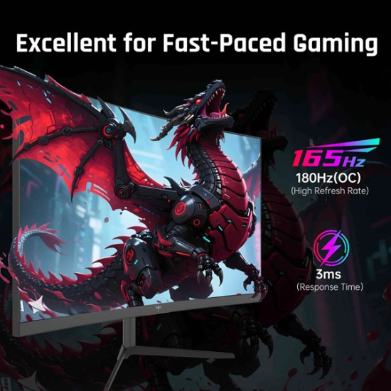 KTC H24S17 24 inch FHD 165Hz Curved Gaming Monitor