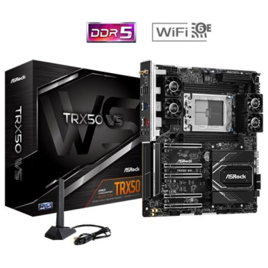 ASRock TRX50 WS sTR5 EATX AMD Threadripper Motherboard