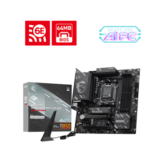 MSI B850M Gaming PRO WiFi6E AMD mATX Motherboard