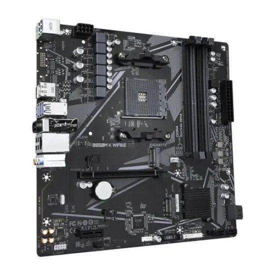 Gigabyte B550M K WIFI6E AMD AM4 mATX Motherboard