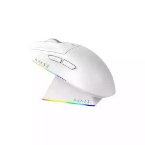 AJAZZ AJ139 V2 MC Wireless Gaming Mouse With Charging Dock WHITE