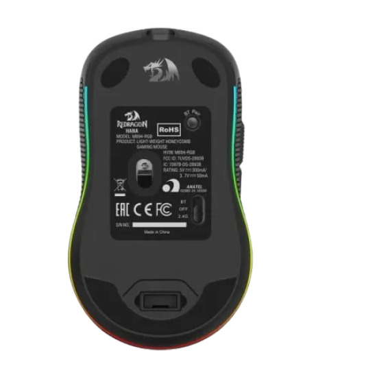 Redragon M694 Hana Triple Mode RGB Honeycomb Gaming Mouse