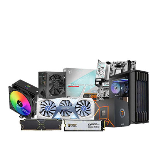 AMD PC Build with Ryzen 7 7700 and MSI B840M GAMING WIFI6E