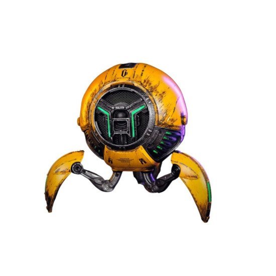 GravaStar Mars Pro Battle-Worn Yellow Wireless Speaker