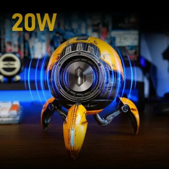 GravaStar Mars Pro Battle-Worn Yellow Wireless Speaker